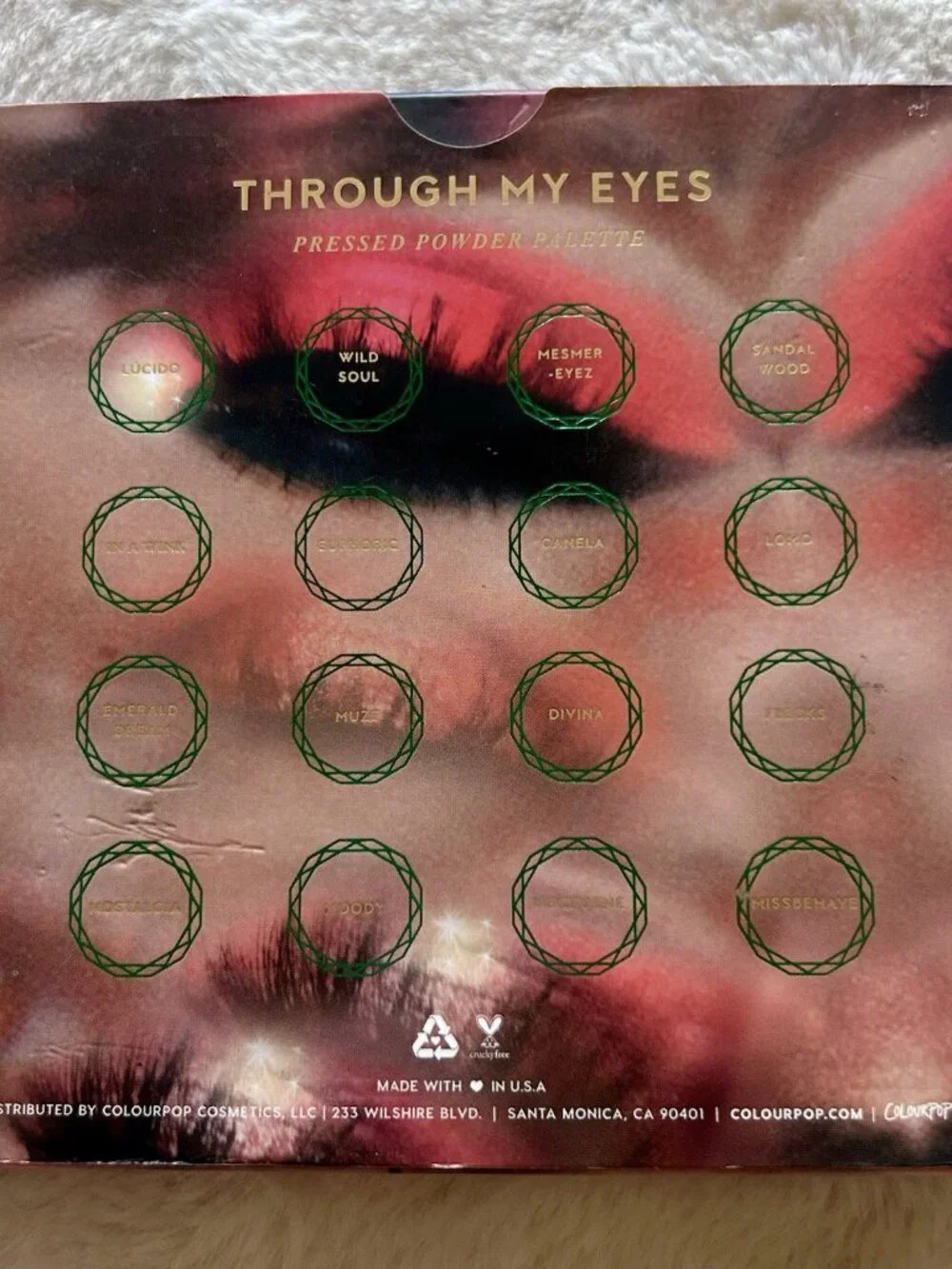 Colourpop THROUGH MY EYES Palette NIB